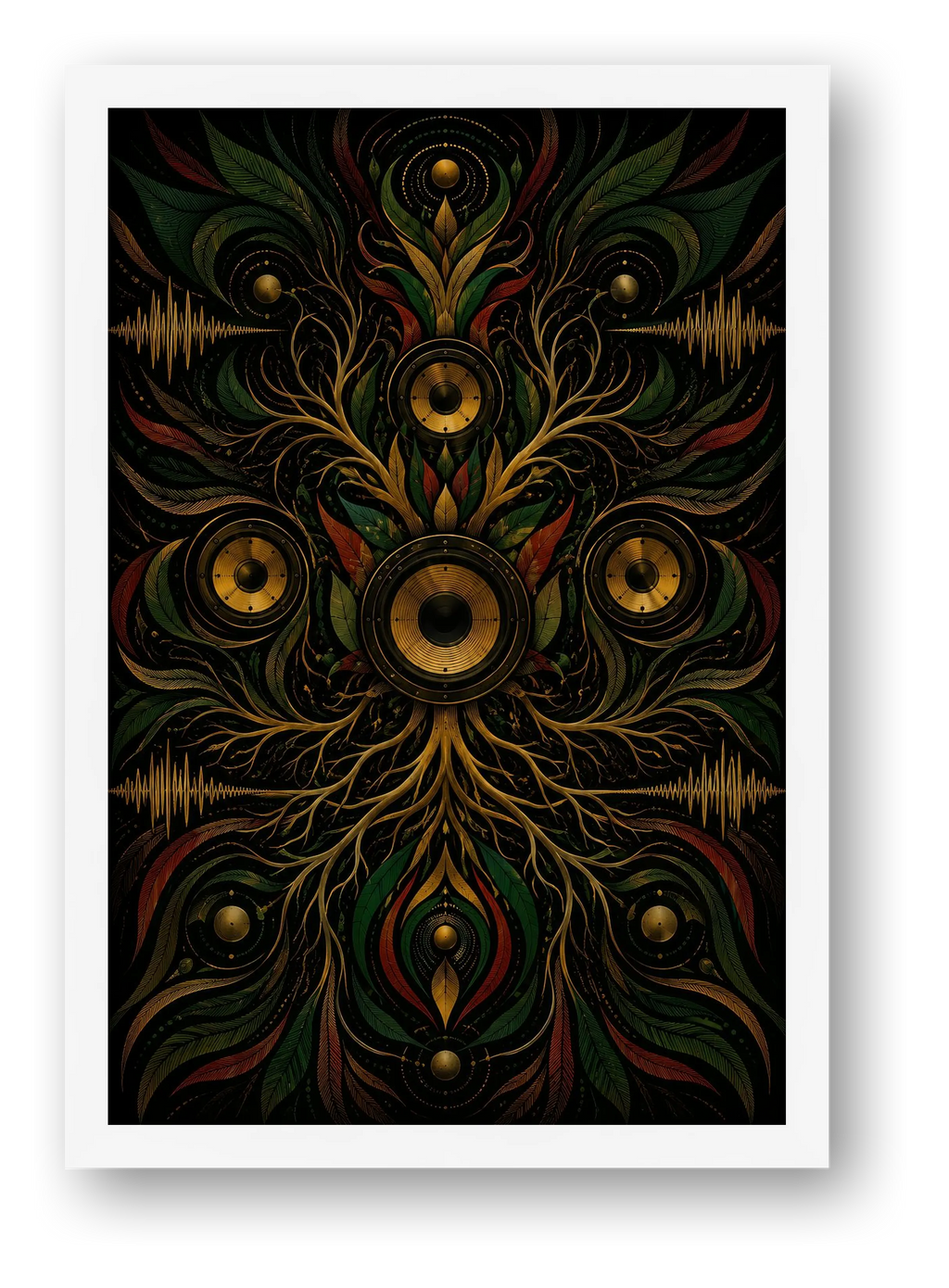 Dub Echo Roots Livity — framed