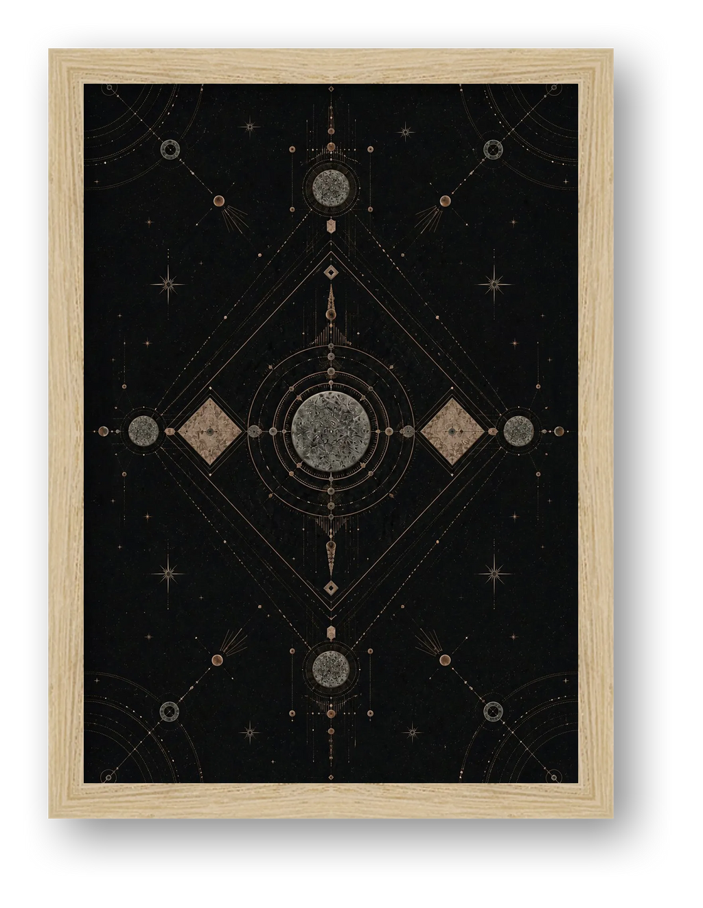 Elemental Axis Sacred Atmosphere — framed