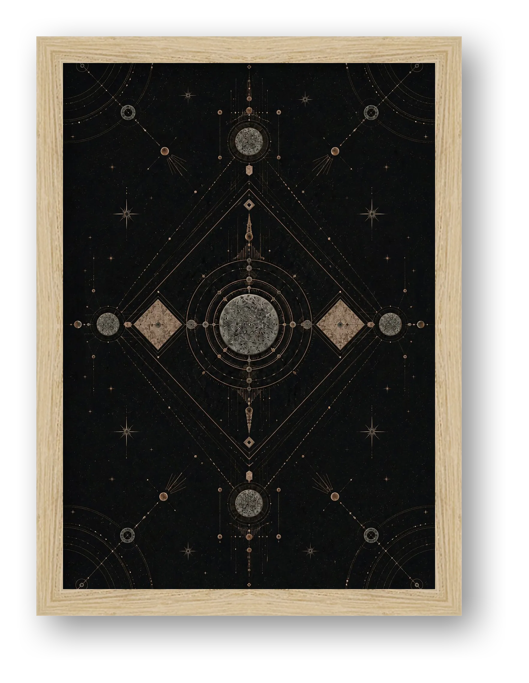 Elemental Axis Sacred Atmosphere — framed