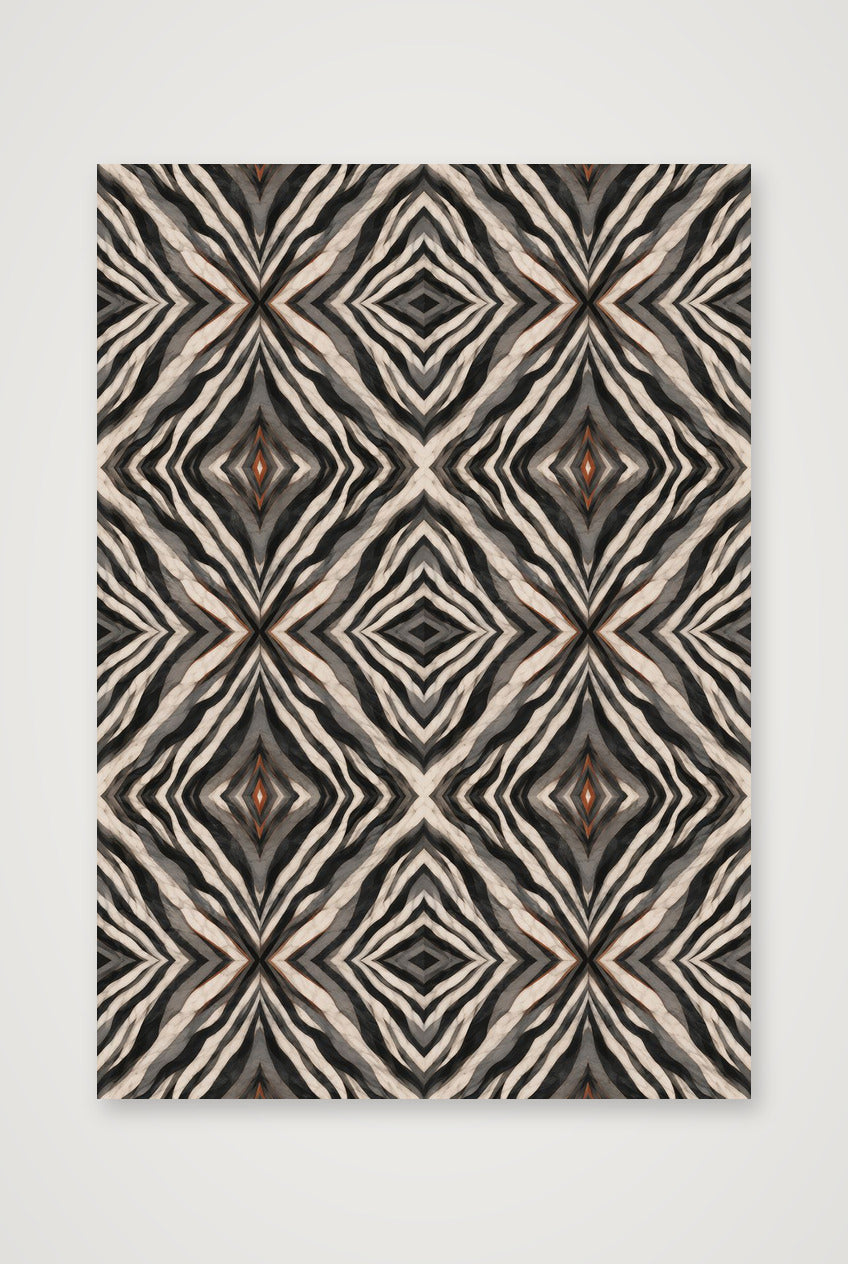 Zebra Stripes Animal Signal — 70×100cm, 28×39" Print only
