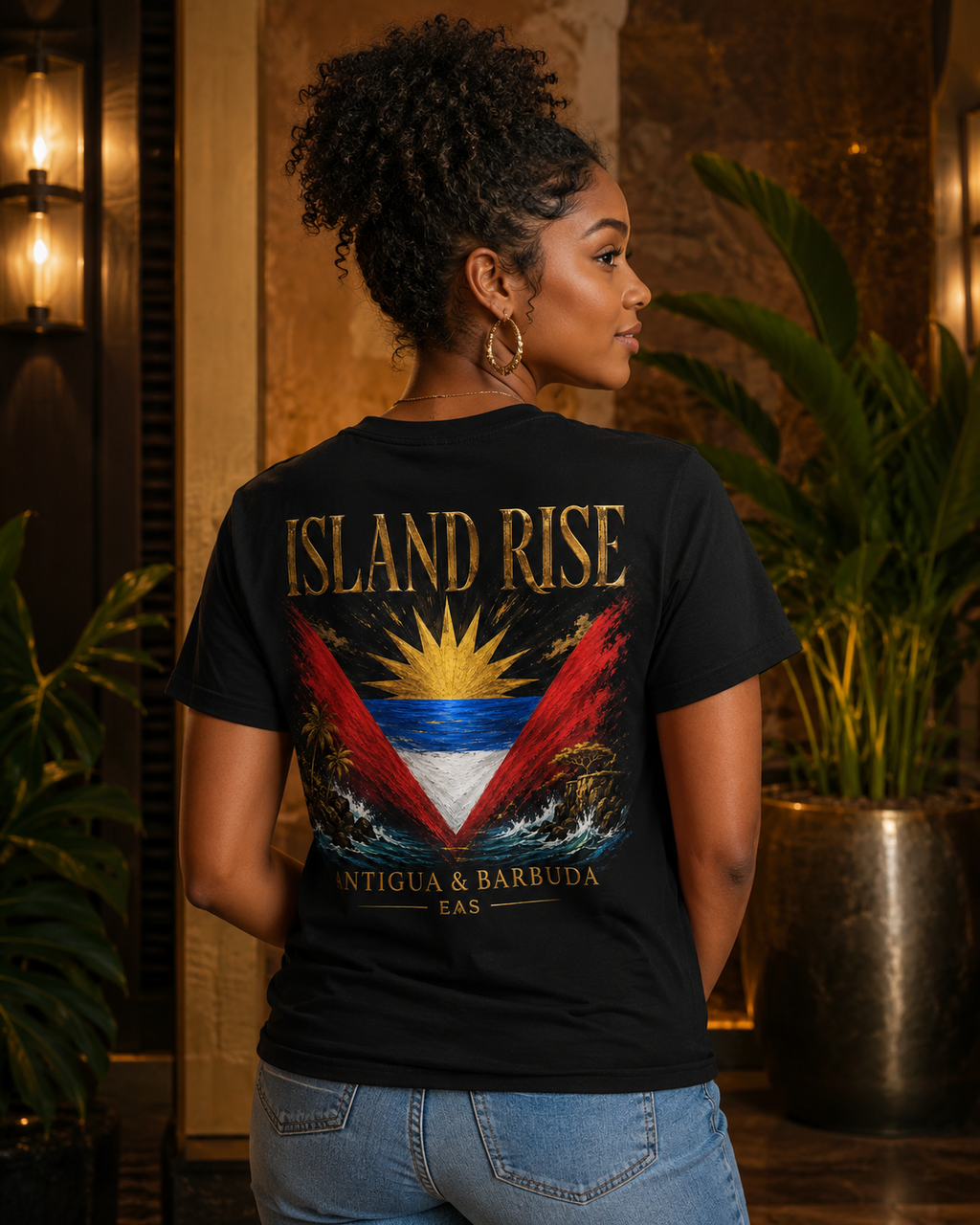 Island Rise — Antigua & Barbuda EAS Unisex T-Shirt