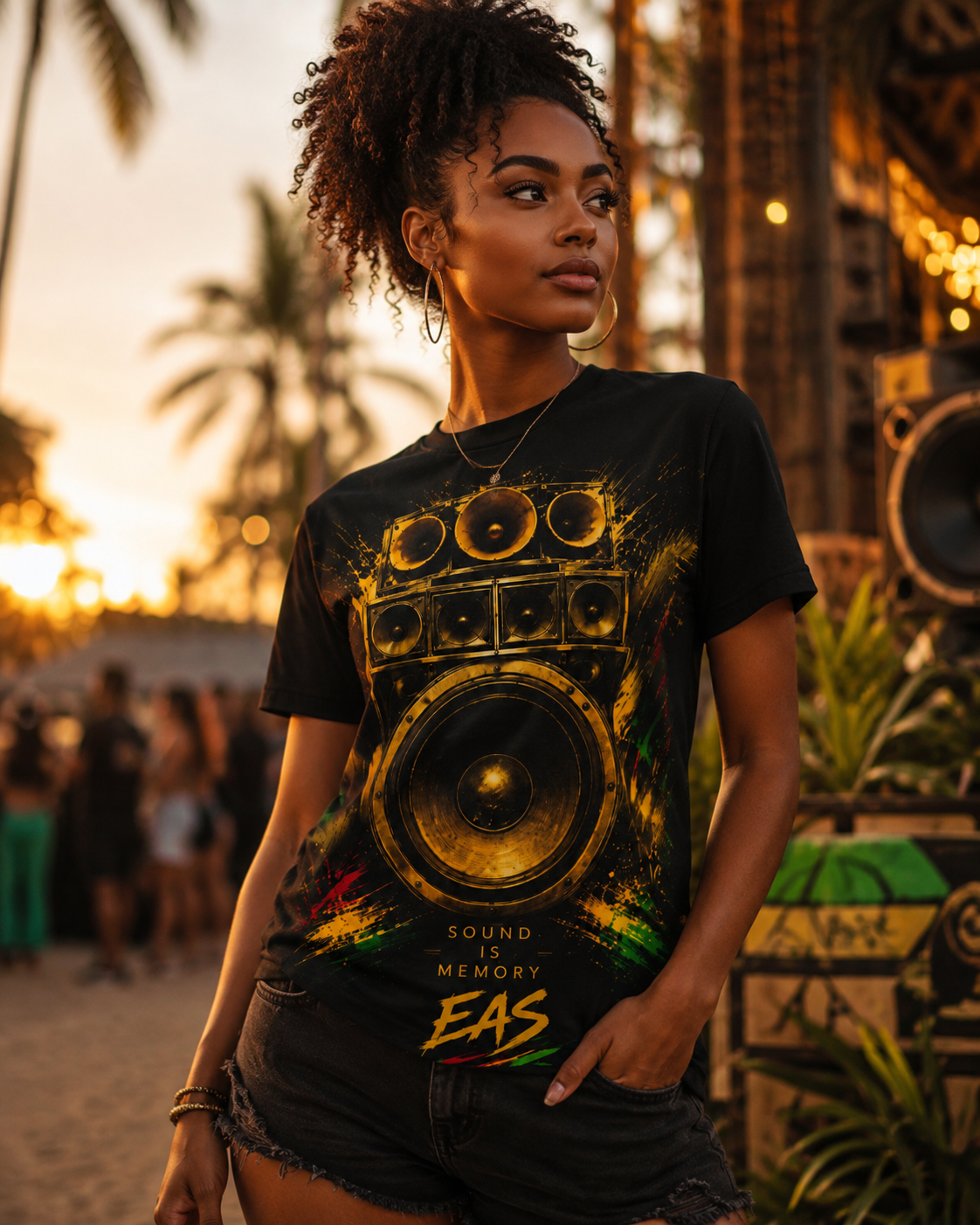 Sound Is Memory — EAS Sound System All-Over T-Shirt