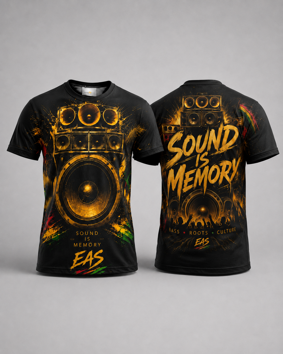 Sound Is Memory — EAS Sound System All-Over T-Shirt