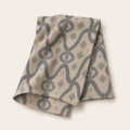 Zebra Rhythm – Indigo Weave – Cotton Throw