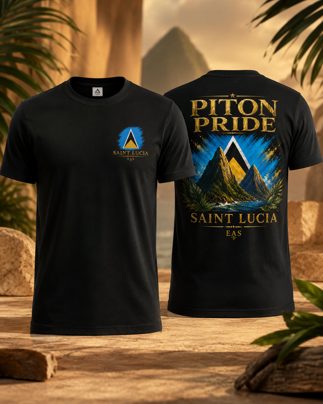 Piton Pride — Saint Lucia EAS Unisex T-Shirt