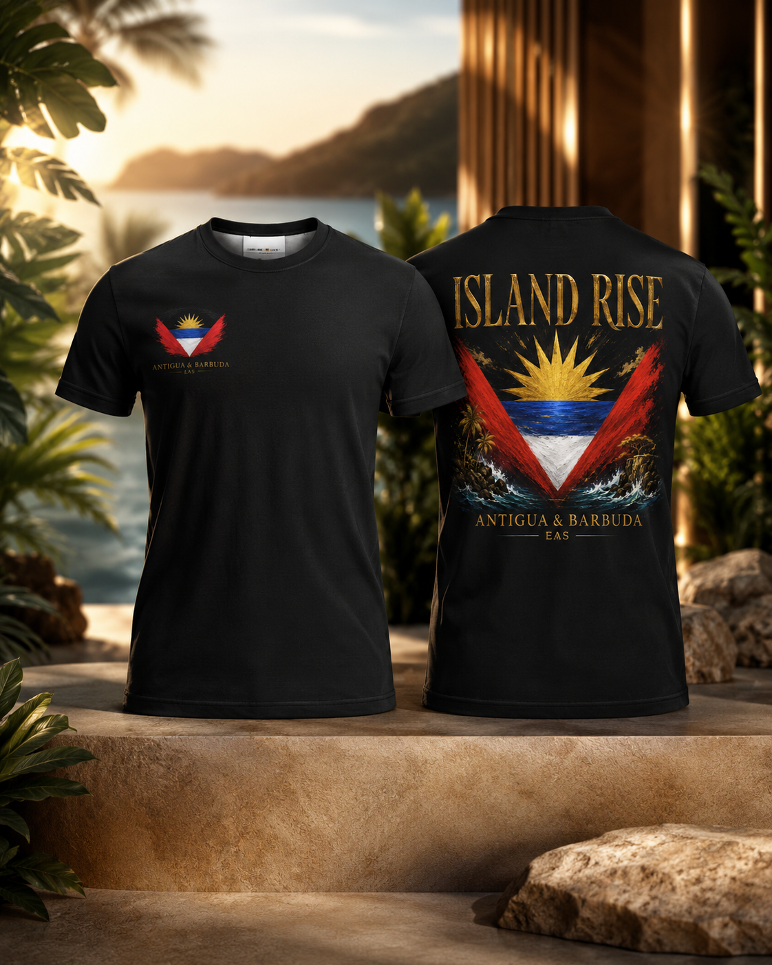 Island Rise — Antigua & Barbuda EAS Unisex T-Shirt