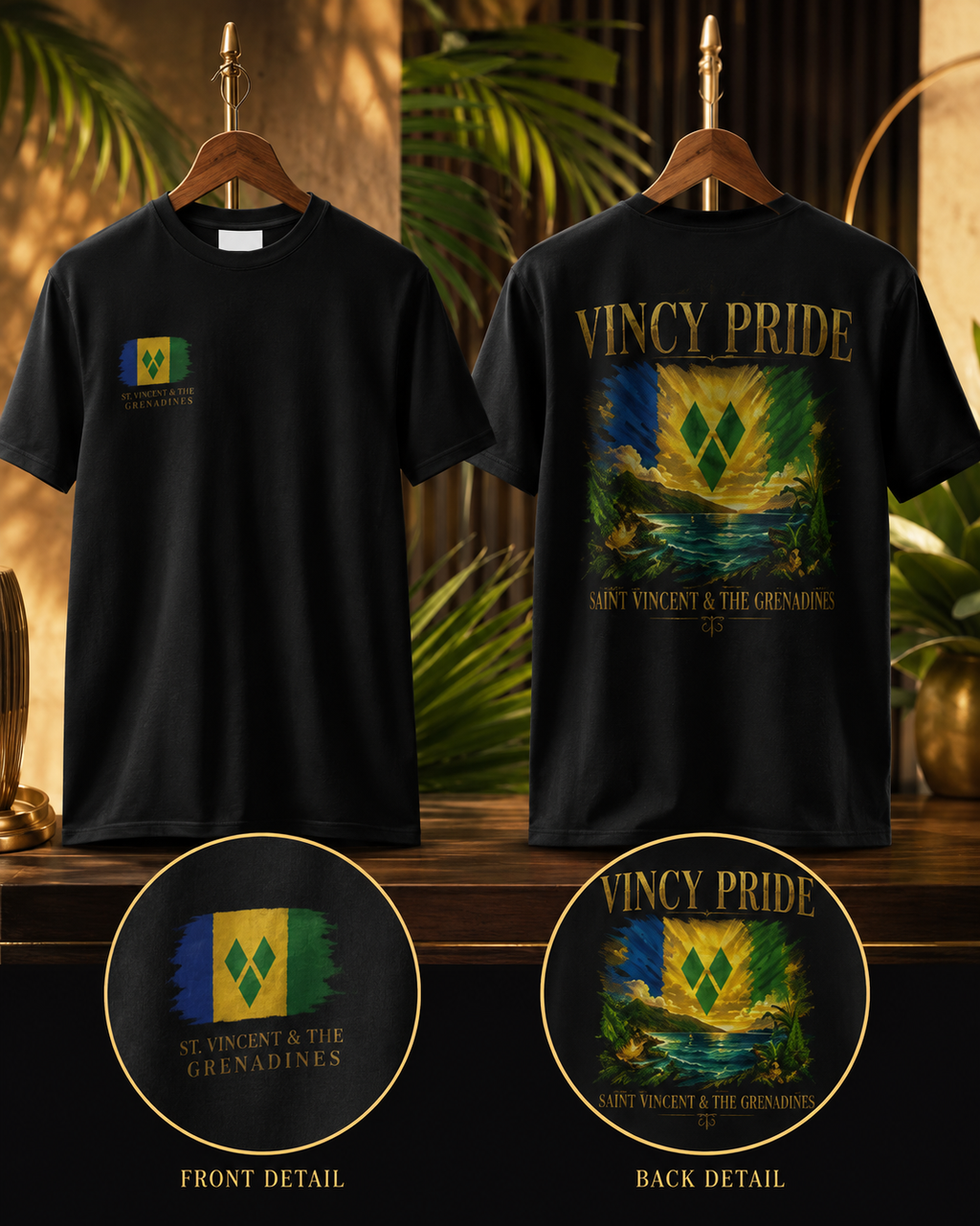 Vincy Pride — Saint Vincent & the Grenadines EAS Unisex T-Shirt