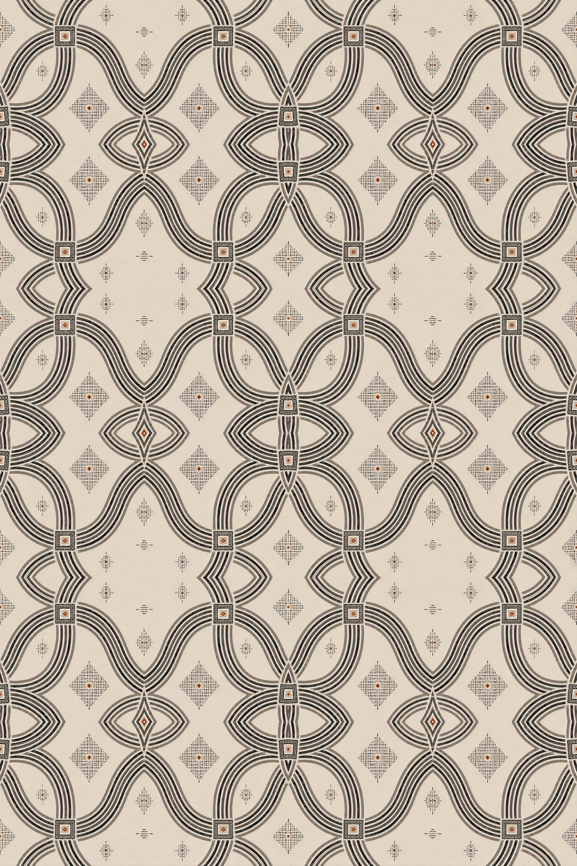 Monochrome Loom — Zebra Rhythm — Digital Print